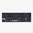 Higround Basecamp 65% Mechanical USB Wired Gaming Keyboards, Programable RGB, Transparent/Translucent, Hot-Swappable, Deep Thock Creamy Sounding PC Keyboard (BLACKICE - White Flame Switch)