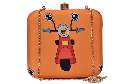 Sugarcrush women party wear Hand Box clutch purse with Detachable Sling Must Buy For Girls and Women