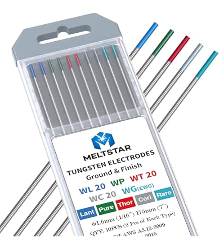 Meltstar électrodes De Tungstène De Soudage TIG Combinaison Réglages Thoriated Pure Cérium