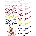 Kanayu 35 Pairs 1950s Glasses Bulk 50s Cat Glasses Costume Glasses for Sock Hop Party 1950s Party Decorations