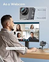 WOLFANG GA100 Action Camera 4K 20MP Waterproof 40M EIS WiFi 170 Wide Angle Mic view 8