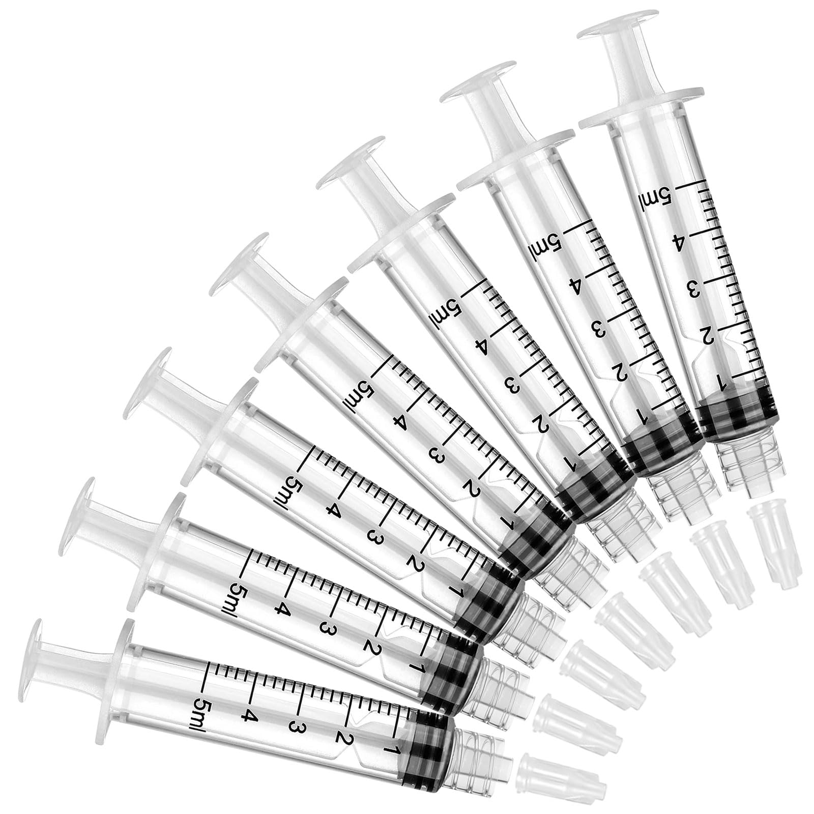 Photo 1 of 5ml Luer Lock Syringe, Syringes Without Needle, Disposable Syringe Individually Wrapped(12)