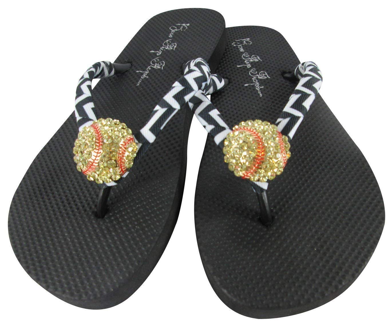 softball flip flops