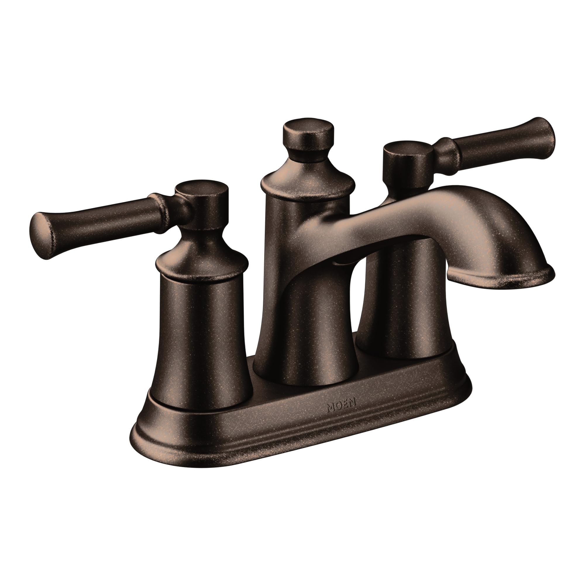 Photo 1 of Moen Dartmoor Oil Rubbed Bronze Traditional Two Handle Centerset Bathroom Sink Faucet, 6802ORB