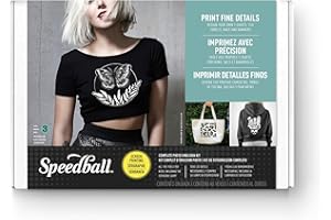 Speedball Complete Photo Emulsion Screen Printing Kit - Includes 10 × 14 in Frame, 30 W LED Exposure Lamp, Flex Fabric Inks , Diazo Solution, Remover, Transparencies