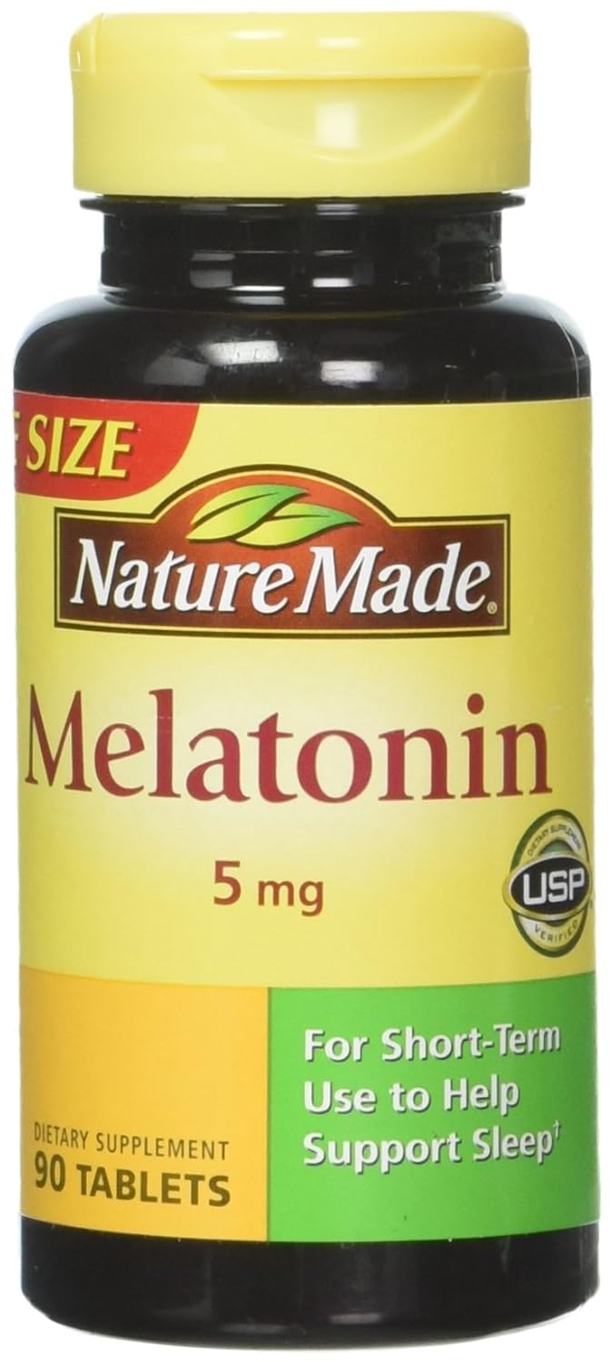 Amazon.com: Nature Made Melatonin 5 mg Tablets 90 ea (Pack of 4): Health & Personal Care