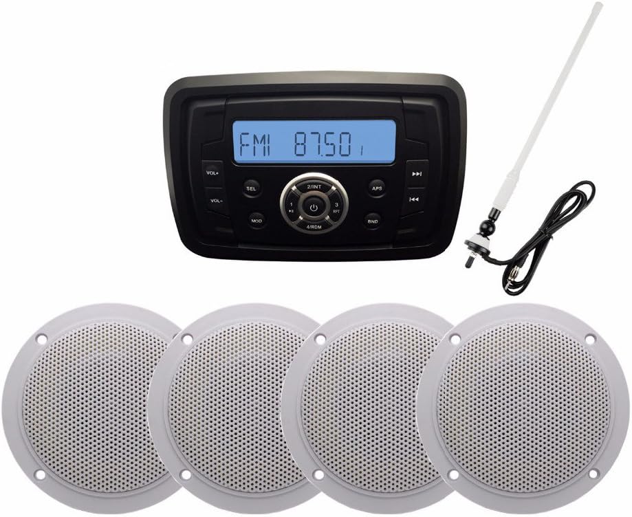 Marine Bateau radio AM FM stéréo récepteur Bluetooth USB MP3 Lecteur de