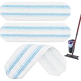 Mop Replacement Pads Compatible with Vileda H2prO Flat Mop System, 3 Pack Microfiber Mop Pads for H2pro Flat Mop, Washable an