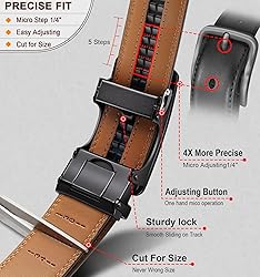 KEMISANT Men Belt 2 Pack, Leather Ratchet Belt Easy