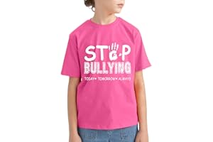 YLQQYL Pink Shirt Day Kids T-Shirt, Bruh Be Kind Anti Bullying Cotton Shirt for Boys Toddlers, Pink