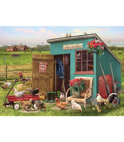 Cobble Hill Puzzle 1000 Pezzi - Camion Di Fiori - Poster Incluso, Cartone Riciclato, Fatto In USA