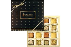 Le Cadeau Parfait Collection - Square Gourmet Gift Box (16 Treats) - Laumière Gourmet Fruits - Vegan Healthy Dried Fruits & N