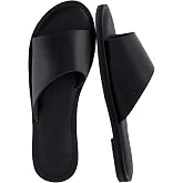 CUSHIONAIRE Carly Slide Sandals for Women with Memory Foam