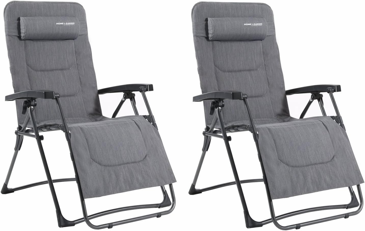 Westfield Outdoors Foldable Zero Gravity Lounger Chair with Detachable Pillow - Twin Pack