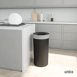 Umbra Vento Kitchen Trash Can with Open Top, Large