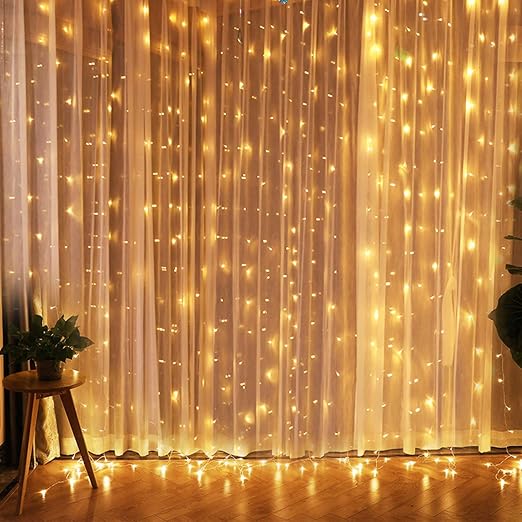 Led Vorhang Lichte Fenster Lichterkettenvorhang Indoor 300 Leds