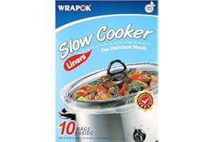 WRAPOK Slow Cooker Liners, Small Sizes Disposable Cooking Bag, Easy to Clean Plastic Bag,BPA Free fit 1-3 Quarts (1)