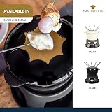 MasterClass Cast Iron Fondue Set 21x18 cm Black with Burner & 6 Forks view 6