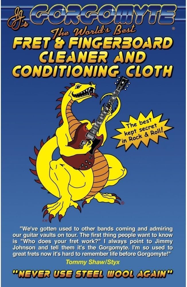 Gorgomyte Guitar Fret & Fingerboard Cleaner with Conditioning Cloth