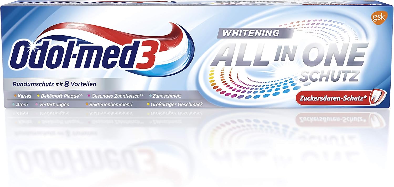 Odol-med 3 All in One Protection Whitening Toothpaste 75ml, 75 ml (Pack of 1)