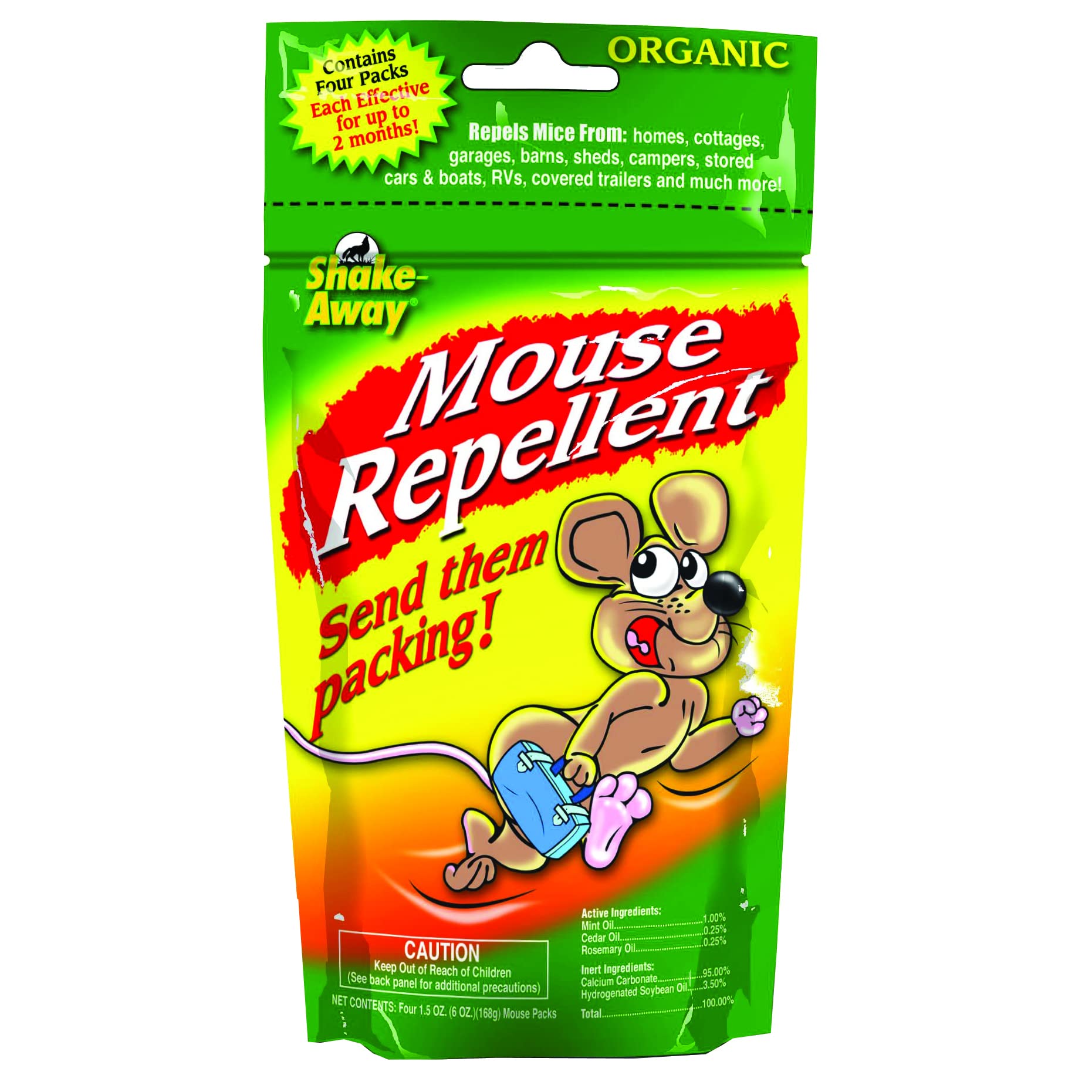 Photo 1 of -Away 4152424 4CT Mouse Repellent Packs, 1.5-Ounce