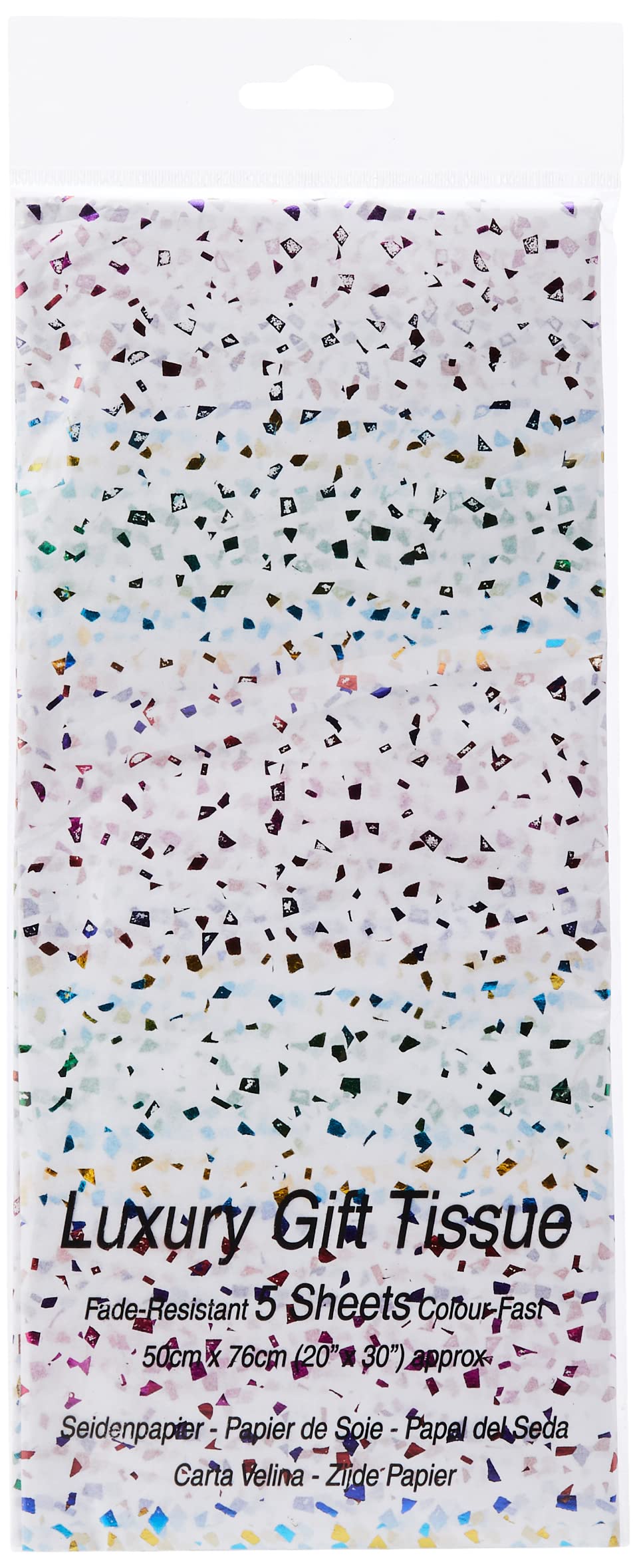 SatinWrap Luxury Tissue Wrapping Paper Rainbow Reflections Sparkle Paper 5 sheets