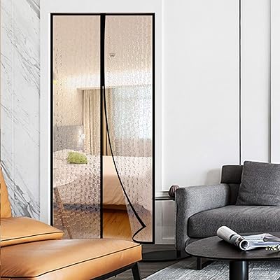 Buy Magnetic Thermal Insulated Door Curtain 36x83 Magnet Patio Door Cover Auto Closer Fits Doors Up To 34x82 To Keep Warm In Winter Cool In Summer For Air Conditioner Heater Room Home