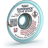 MG Chemicals 426-NS #4 No Clean Super Wick Desoldering Braid, 0.1" Width x 5' Length, Blue