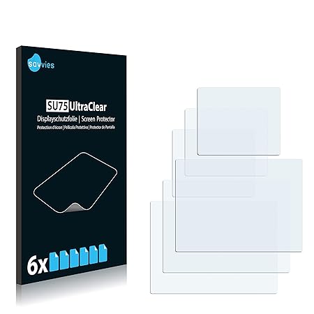 Savvies Schutzfolie für Easypix Aquapix W1400 Active (Vorder + Rückseite) [6er Pack] - klarer Displayschutz