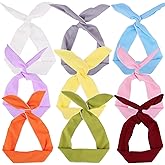 Wire Headbands for Women and Girls - 9 Pcs Cute Wired Bow Twist Hair Accessories