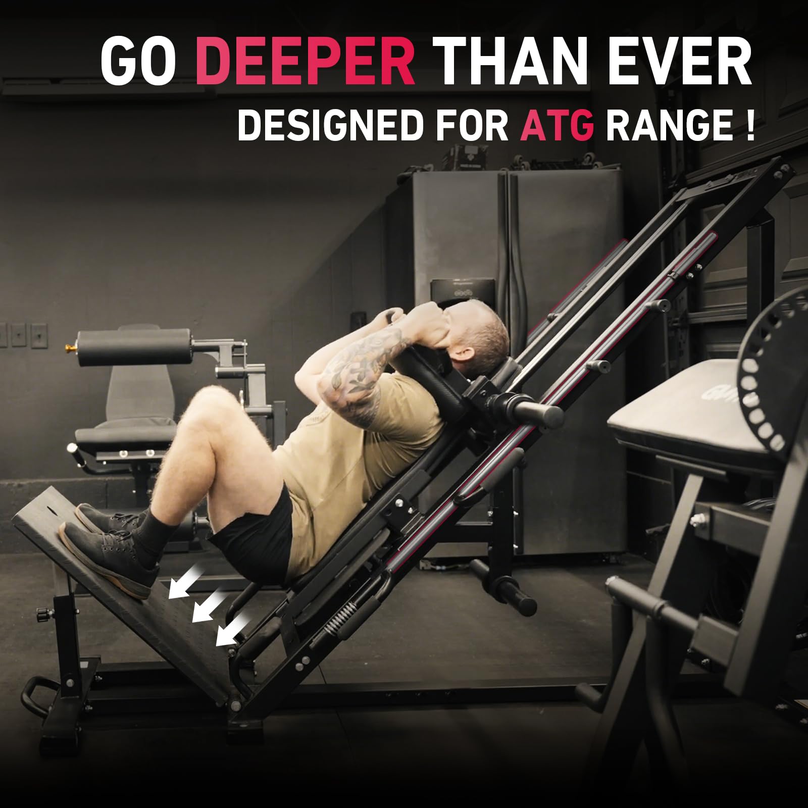 Mua GMWD Leg Press Hack Squat Machine Combo, Leg Exercise Machine with ...