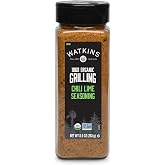 Watkins 1868 Organic Grilling Chili Lime Seasoning, Bulk 8.9 oz (Pack of 1)