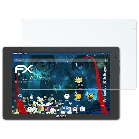 atFolix Schutzfolie kompatibel mit Archos 101b Oxygen Panzerfolie, ultraklare und stoßdämpfende FX Folie (2X)