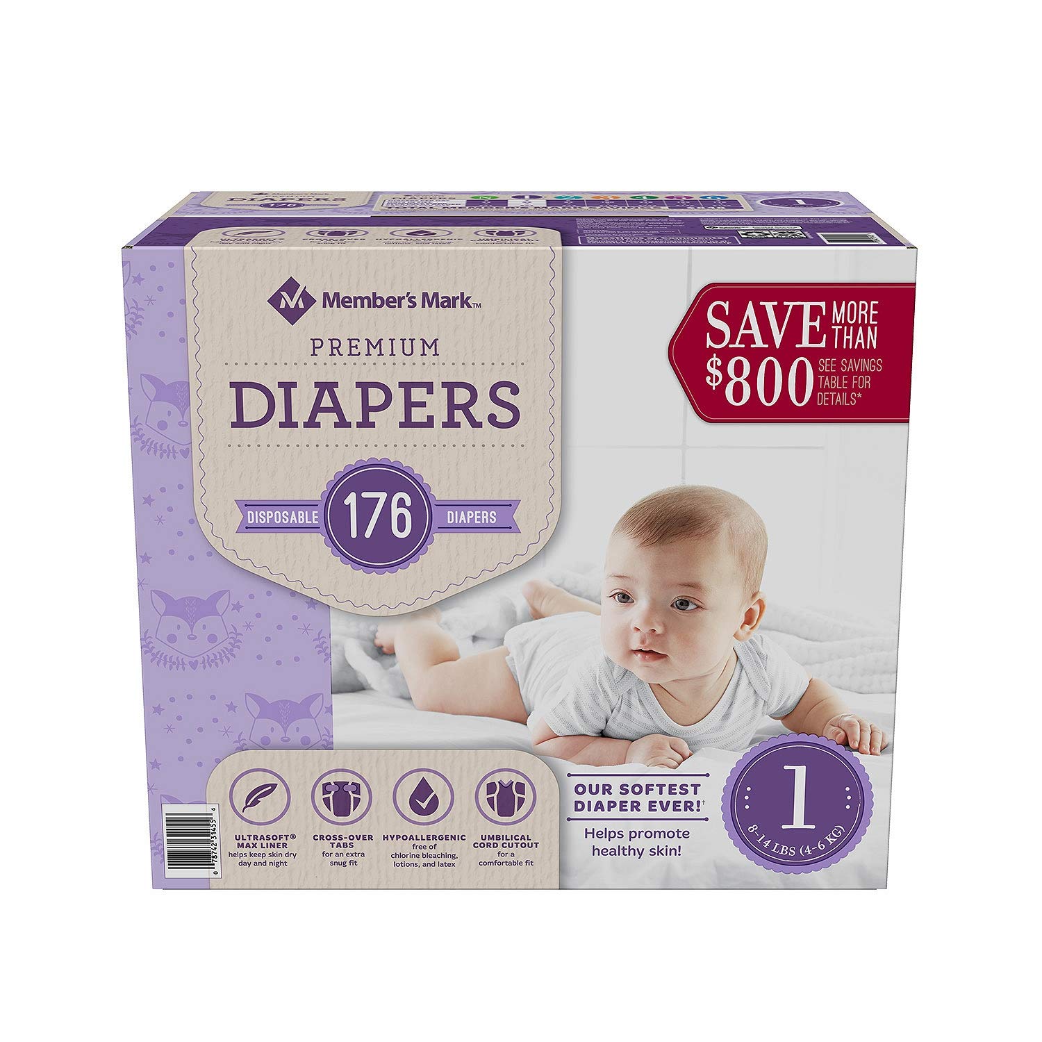 members mark diapers size 4