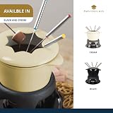 MasterClass Cast Iron Fondue Set with 6 Forks Cream 21x18cm Enamel Bowl view 6