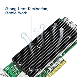 10Gb PCI-E NIC Network Card,Single Copper RJ45 Port