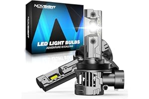 NOVSIGHT 𝐇𝟏𝟏 LED Fog Light Bulbs - 62,000LM 6500K Ultra Bright, 1:1 Mini Size Replacement, 50,000 Hours Lifespan,5-Min Install, IP68 Waterproof, Pack of 2