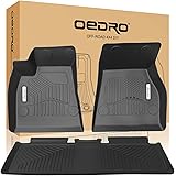 OEDRO Floor Mats Compatible for 2015-2020 Tesla Model S, Unique Black TPE All-Weather Guard Includes 1st and 2nd Row: Front,