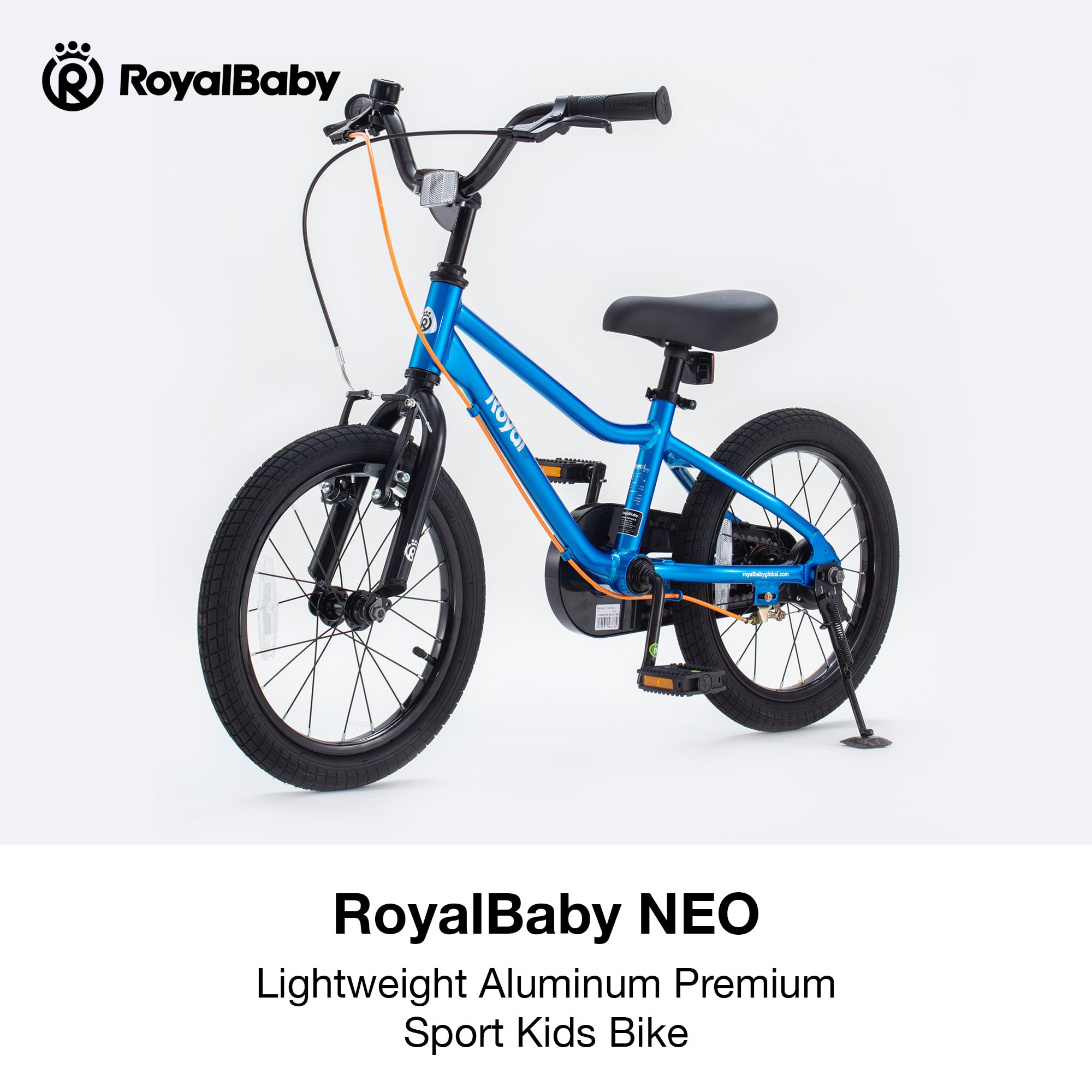 Royalbaby NEO Aluminum Kids Bike 16 18 Inch Wheel Lightweight Bicycle Boys Girls Ages 4-9 Years, Multiple Colors