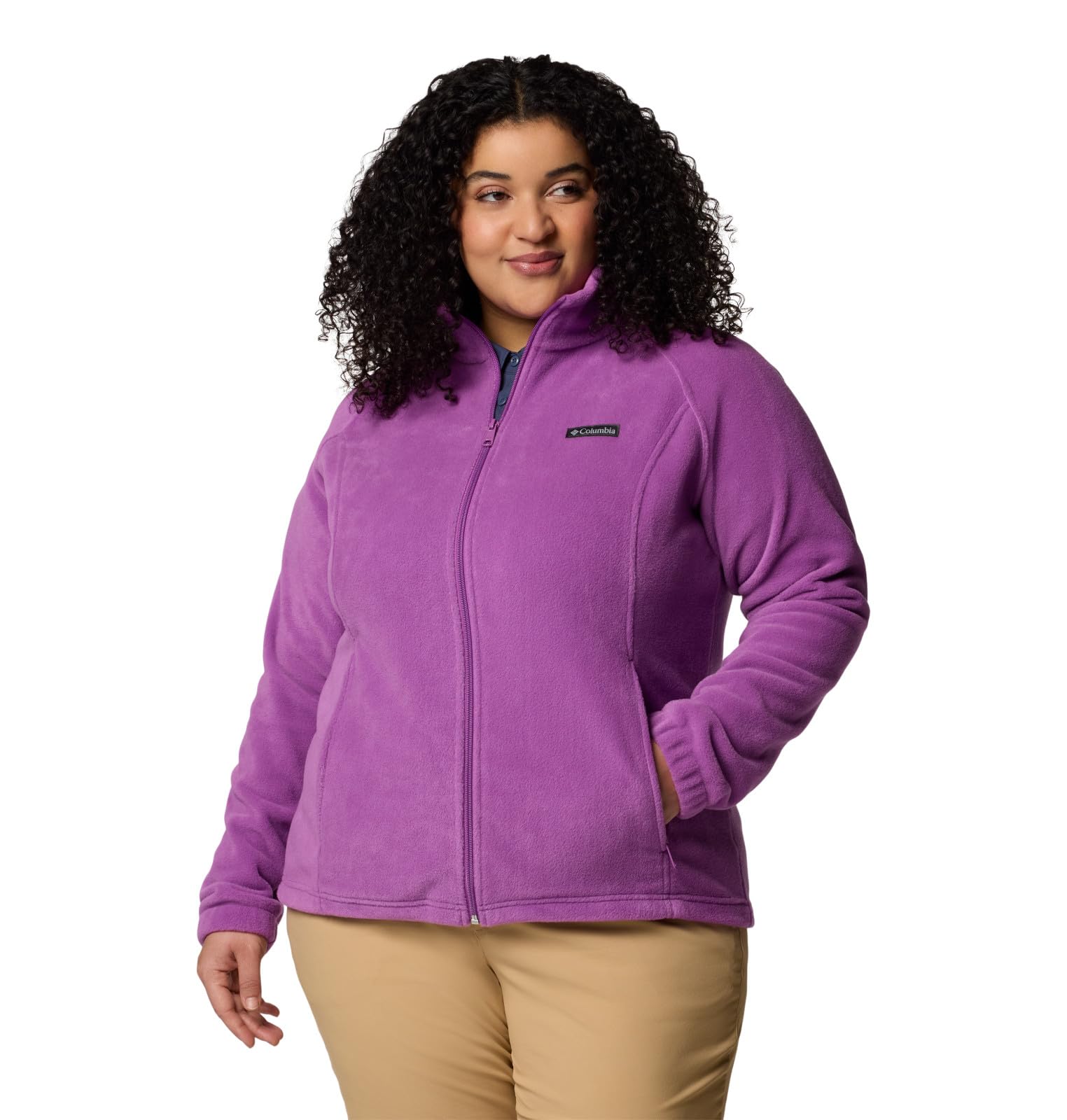 Columbia Womens Benton Springs Full Zip Fleece Jacket, Razzle, Medium