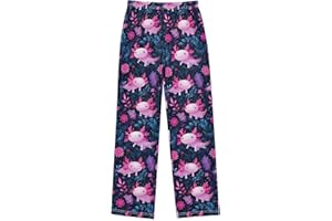 ALAZA Red Lobster on White Pajama Lounge Pants Long Sleep Pajama Bottoms with Pockets