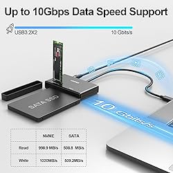 Unitek M.2 NVMe SSD Enclosure Adapter – 10 Gbps