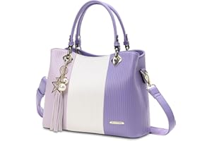 POMELO BEST Handbags for Women with Multiple Internal Pockets in Pretty Color Combination, Women's Satchel Handbag