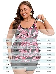 Plus Size Tankini Sun Protect Long Torso Tankini