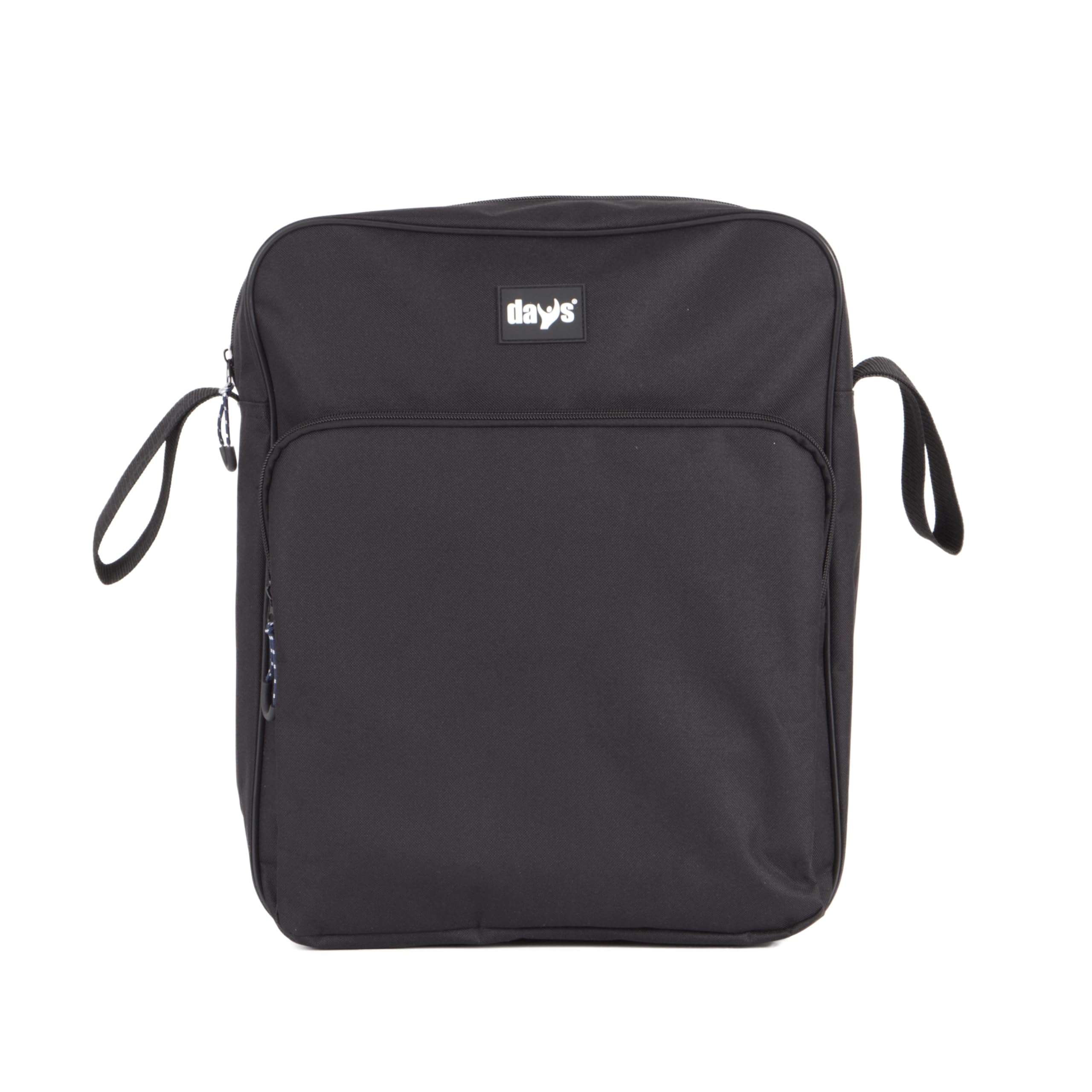 DAYS Economy Wheelchair Bag – Durable Waterproof Storage for Wheelchairs & Mobility Devices – Nylon Backrest Bag with Handles & Zip – Accessory for Elderly & Disabled – Black