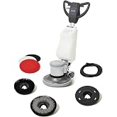 17" Heavy-duty Multi-Functional Floor Buffer Polisher Machine - Clean, Buff, Scrubb and Polish with Ease! Ideal for Carpets Too! Includes Optional Solution Tank, 2 Brushes and 3 Scouring Pads