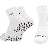 WE FOOT Dual Grip PLUS Ankle Sports Socks Anti-Slip Socks for Men Women Soccer Football Futsal Basketball Tennis