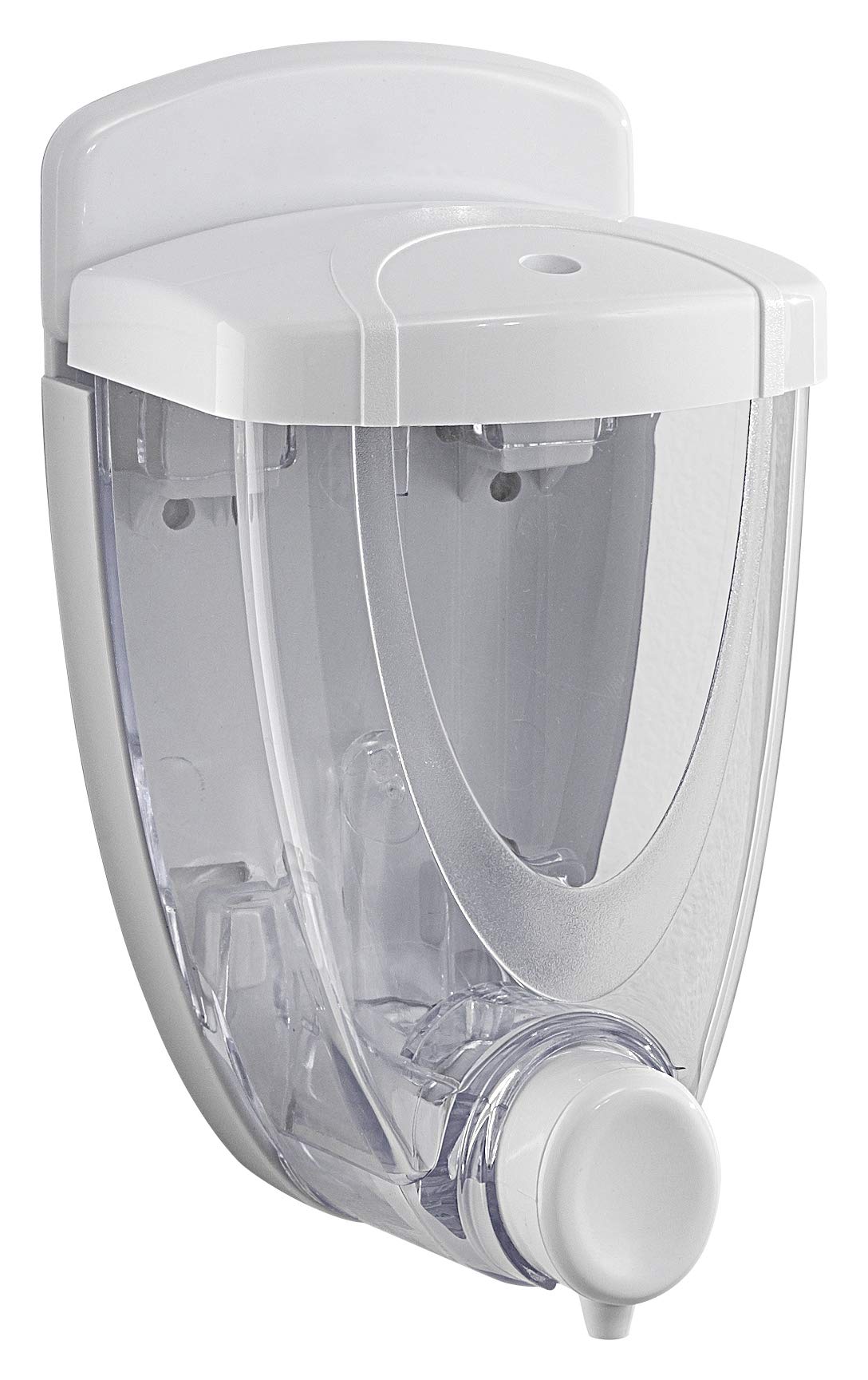 Gedy Torpedo Soap Dispenser, Thermoplastic Resins, White, Large
