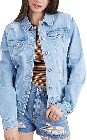 womens denim utility jacket