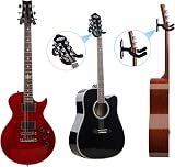 MOREYES 4 Pack Guitar Hangers Wall Mount Hook Holder Stand view 6